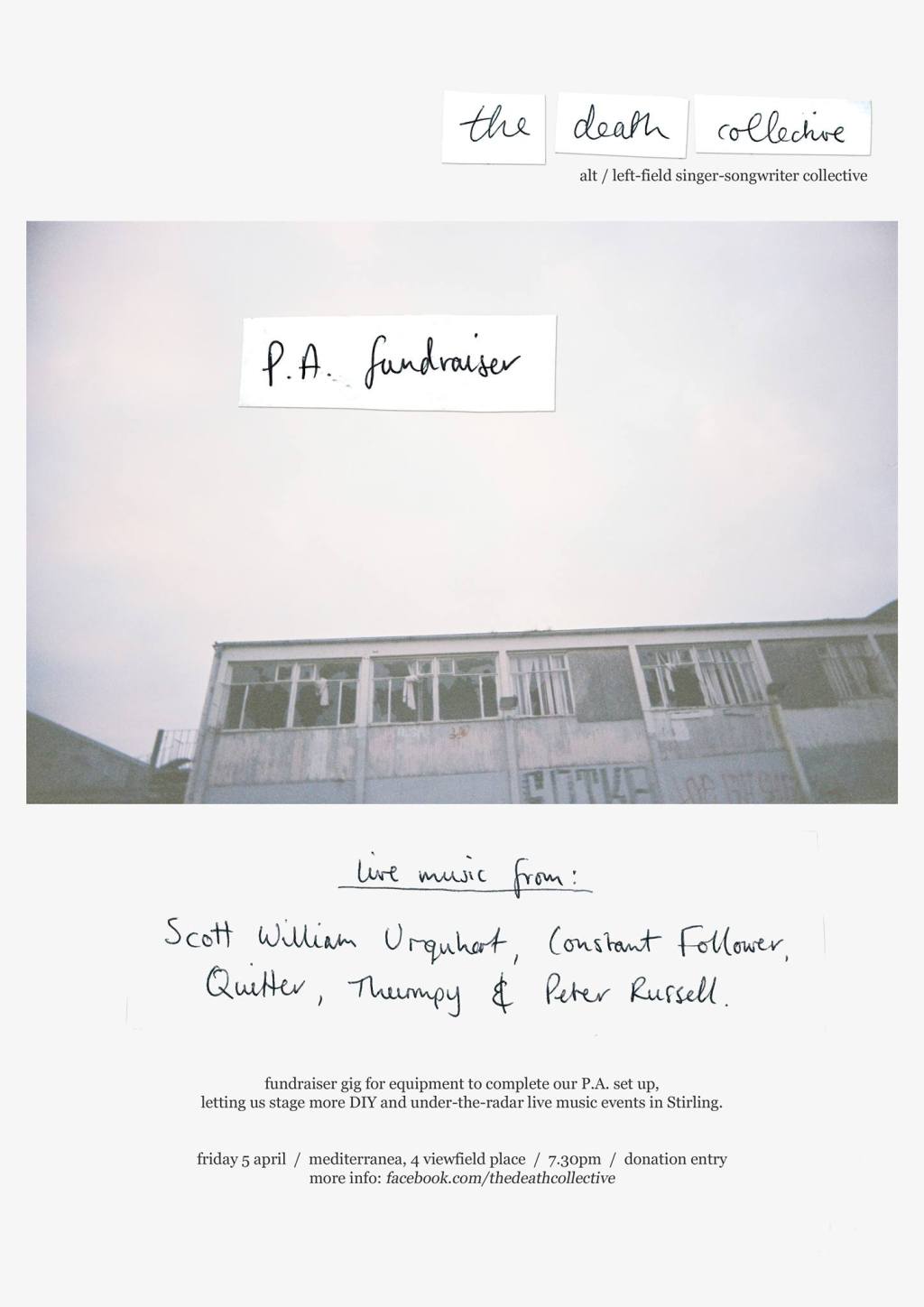 The Death Collective. Fund raiser&nbsp;gig.