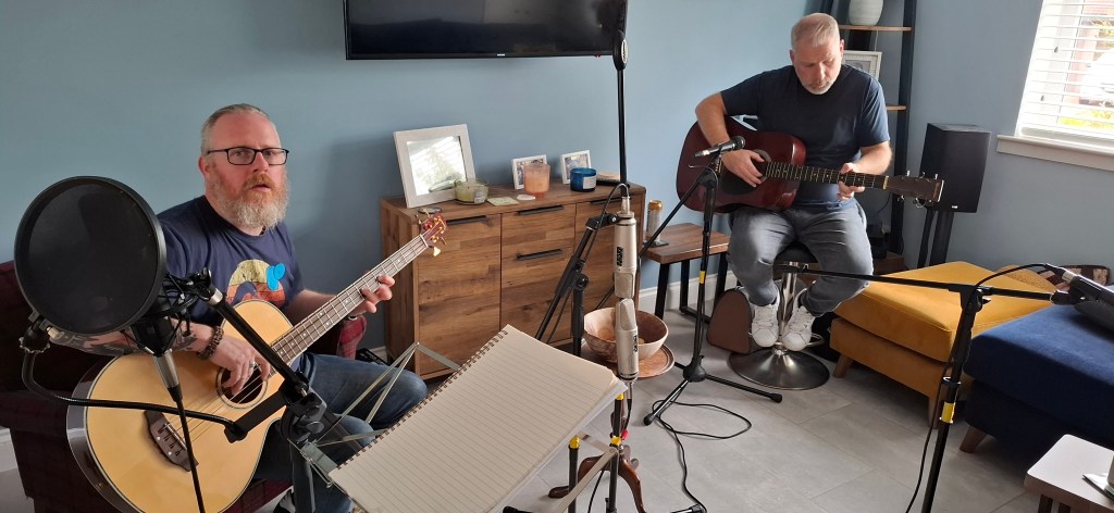 Greg and Derek writing some new tunes